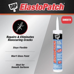 Dap 12276 Elastomeric Patch and Caulking Compound, 10.1-Ounce 10.1 oz, White