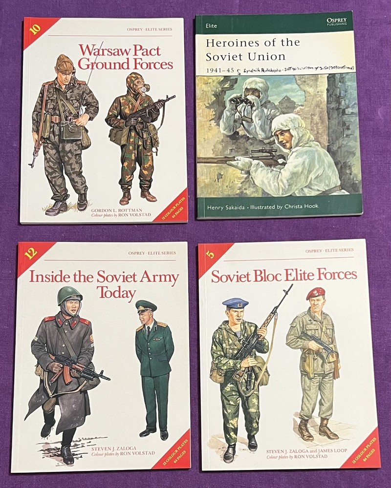 Osprey Elite Series – Lot of 4 Books #5, #10, #12, Heroines