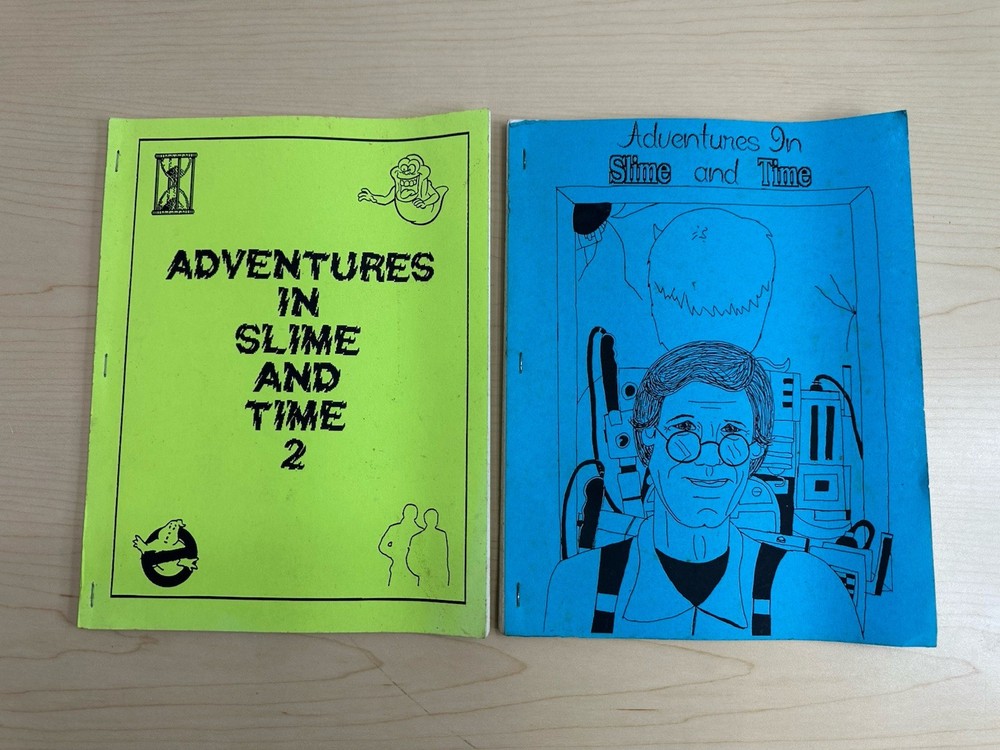 Real Ghostbusters Fanzine Adventures in Slime and Time 1 & 2 1990’s Paulson