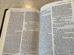 Bible NIV 1984 Large Print Thinline Burgundy Bonded Leather Excellent Condition
