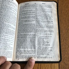 Holy Bible References Concordance Genuine Morocco Leather Black 1949