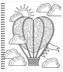 Adult Coloring Book with Cacti Butterflies Flowers and Mandalas for Relaxation