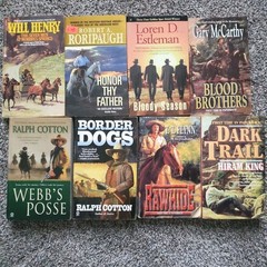 17 Western/Action/Romance PB Books–Cotton/McMurtry/Murray various authors