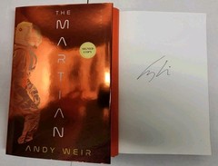 Signed Andy Weir Book The Martian Deluxe US Edition AUTOGRAPHED AUTOGRAPH New