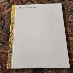 „A Little Golden Book” w/Blank Pages*Rare Unique Notebook*Write Your Own Story*N