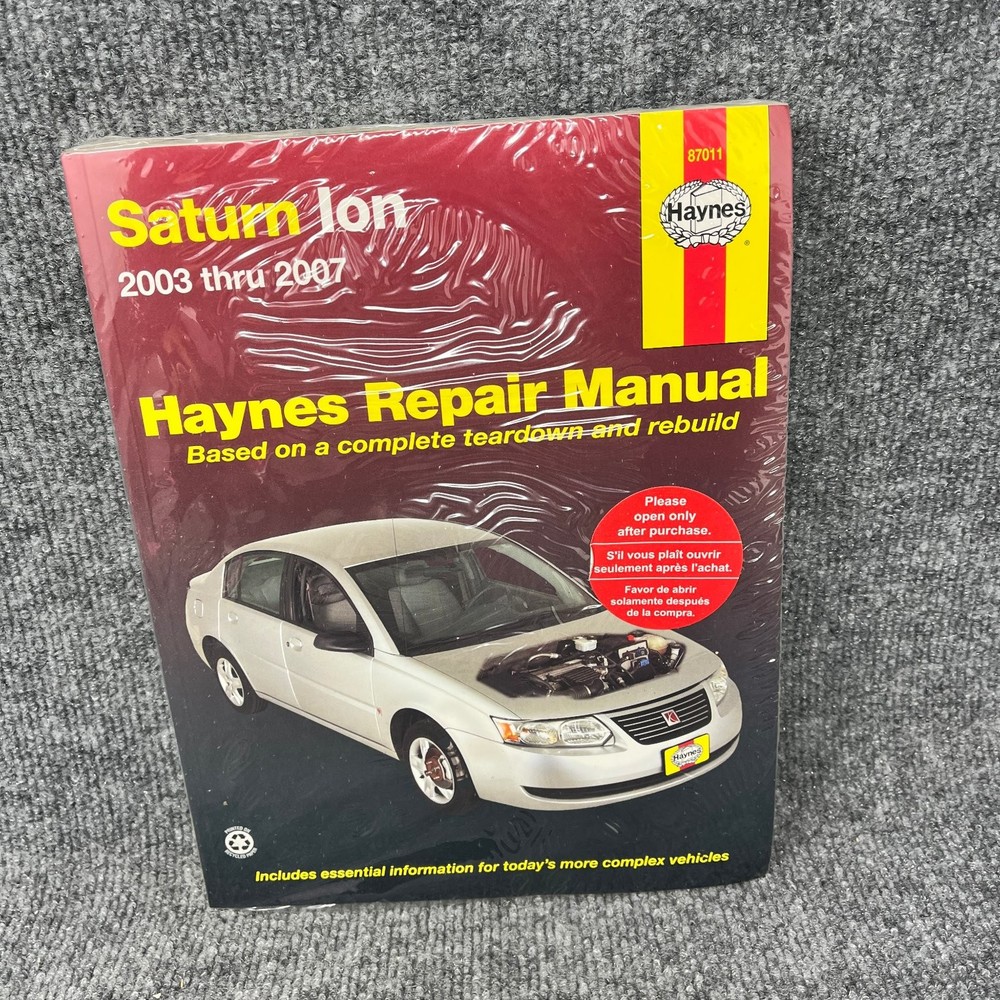 Saturn Ion Haynes Repair Manual 2003-2007 Automotive Service Guide 2006 2005
