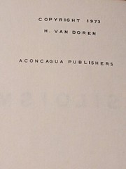SILOISM: DOCTRINE PRACTICE VOCABULARY H Van Doren VinTagE BooK
