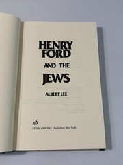 Henry Ford and the Jews Albert Lee History Jewish Studies 1980 HCDJ 0812827015