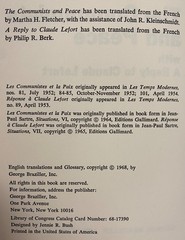 3 hardcover 1st editions by Jean Paul Satre SITUATIONS, COMMUNIST & PEACE, LIFE