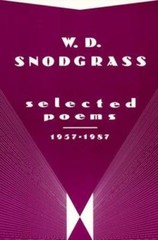 Selected Poems 1957-1987 – paperback, W D Snodgrass, 9780939149612