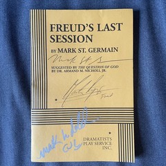 FREUD’S LAST SESSION – ACTING EDITION By Mark St. Germain *SIGNED + AUTOGRAPHED*