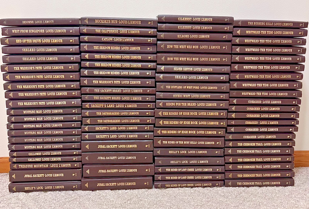 Louis L’Amour Leatherette Western Books-Choose Your Title-Drop Down Menu