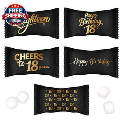 100 Count Cheers to 18 Years Buttermints 13 Oz Individually Wrapped Candy 18Th B