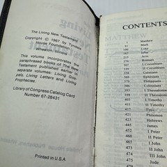 Living New Testament Paraphrased Hand-Grained Morocco Leather Lined 1967 Tyndale