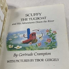 1991 Scuffy Mini Little Golden Book 2.75 inch