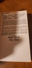 HOLD BACK THE SUN by June Lund Shiplett Signet Book 1st Printing 1981 Paperback