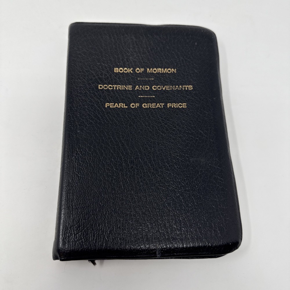 BOOK OF MORMON, DOCTRINE AND COVENANTS, PEARL OF GREAT PRICE LEATHER 1975