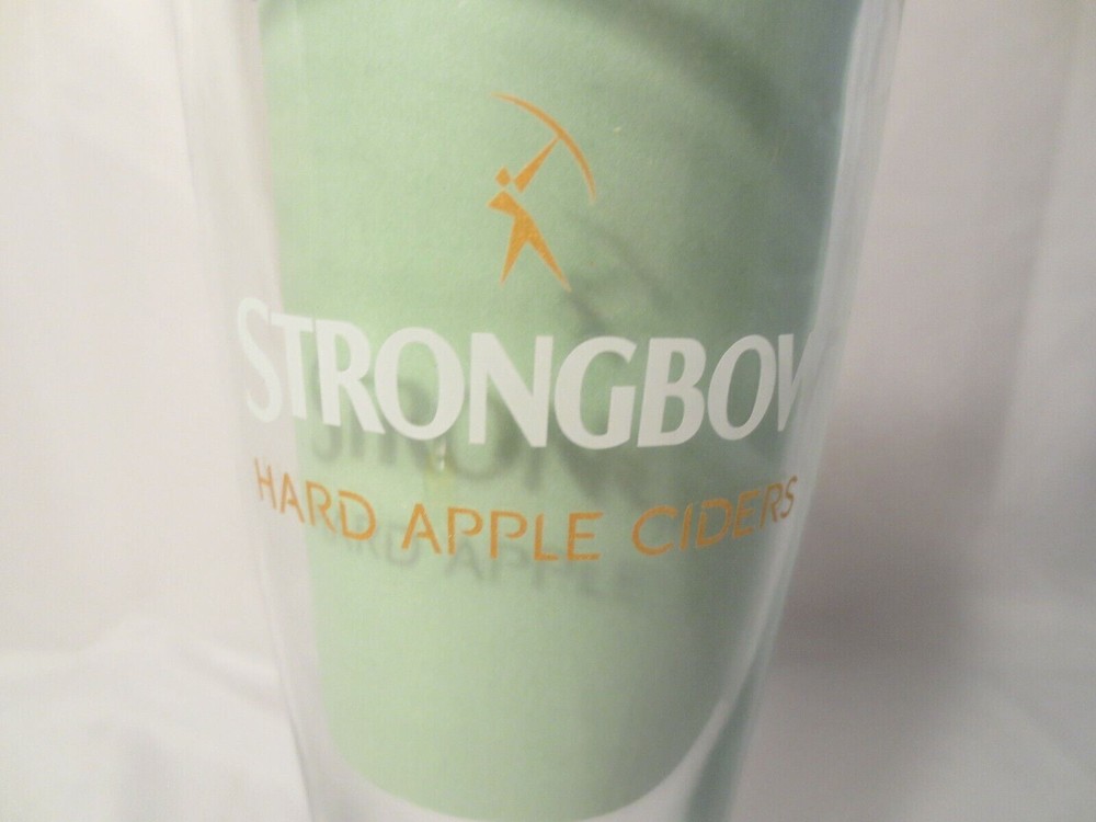Strongbow Hard Apple Cider Fluted 16 oz Glass