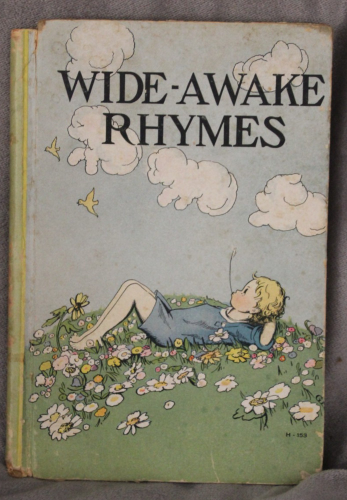 Rare Vintage 1935 Wide Awake Rhymes Children Stories Hardcover