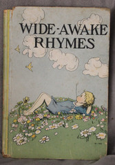 Rare Vintage 1935 Wide Awake Rhymes Children Stories Hardcover