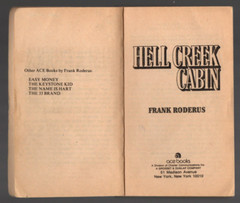 Hell Creek Cabin 1981 Paperback Book Frank Roderus Western Action Adventure