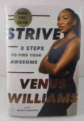 Strive 8 Steps to Find Your Awesome ✎ SIGNED ✎ Venus Williams Tennis 1st Ed NEW
