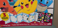 Nintendo Pokémon Giant Coloring Activity Pad Panorama Fold Out Poster & Stickers