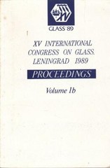 9 GLASS ’89 Books XVth International Congress on Glass Leningrad, Technical Text