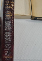 Cambridge Cameo Bible 75X w/ Box French Morocco Leather marbled crimson