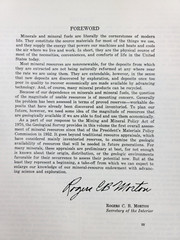 1973 Unites States Mineral Resources Geological Survey Paper 820 1st Edition