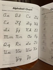 Cursive writing practice handwriting book workbook beginner Grade 2 3 4 School