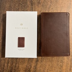 ESV Thinline Bible – ESV 2025 Text – Saddle Brown, Full Grain Genuine Leather