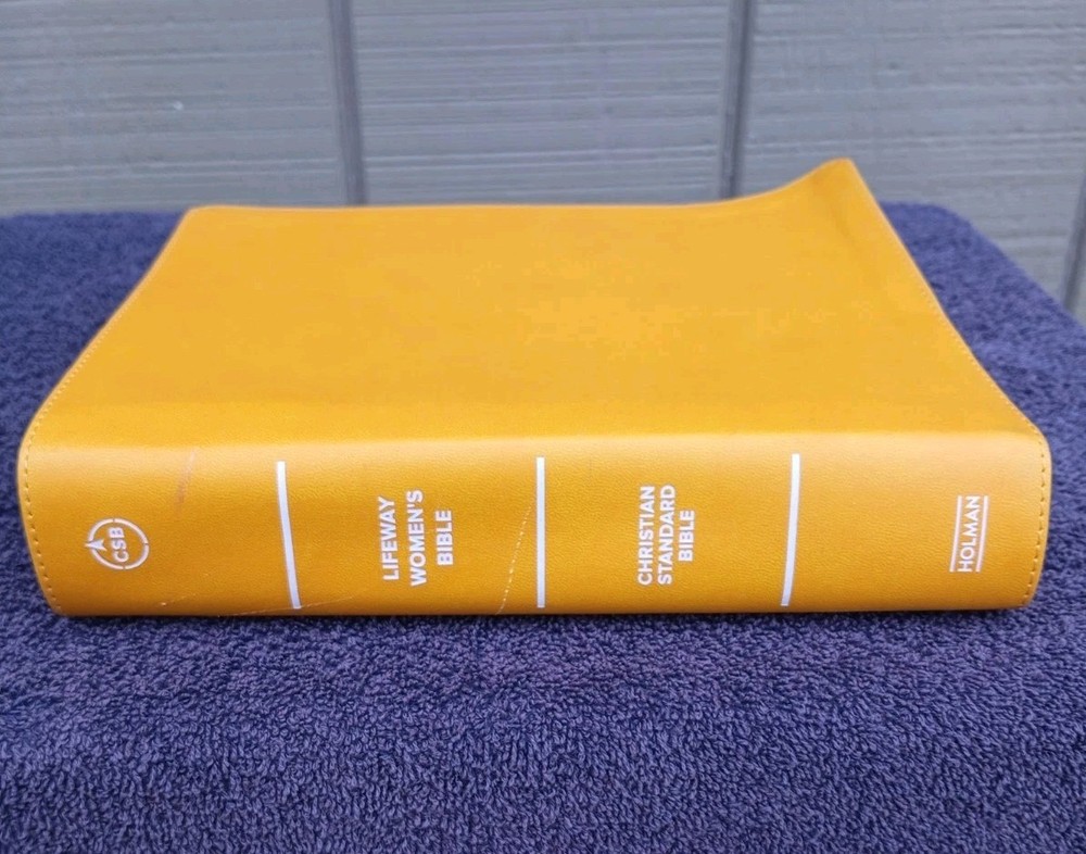CBS Christian Standard Lifeway Women’s Bible Marigold LeatherTouch READ DESCRIPT