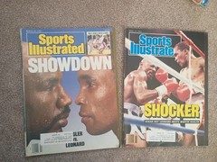 Lot of 25 Vintage BOXING Sports Illustrated Magazines Sugar Ray v Marvin Hagler