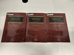 Bankruptcy Litigation Second Edition 2024-2025 3 Volumes Thomson Reuters