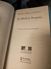The World of Perception Hardcover Dust Jacket Good Condition E3