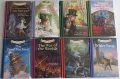 LOT OF 38 DIFFERENT CLASSIC STARTS HARDCOVER BOOKS CHILDREN NOVELS HOME SCHOOL