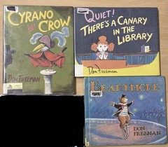 Lot 8 Vintage Don Freeman Picture Books Turtle Cyrano Canary Bearymore Beady