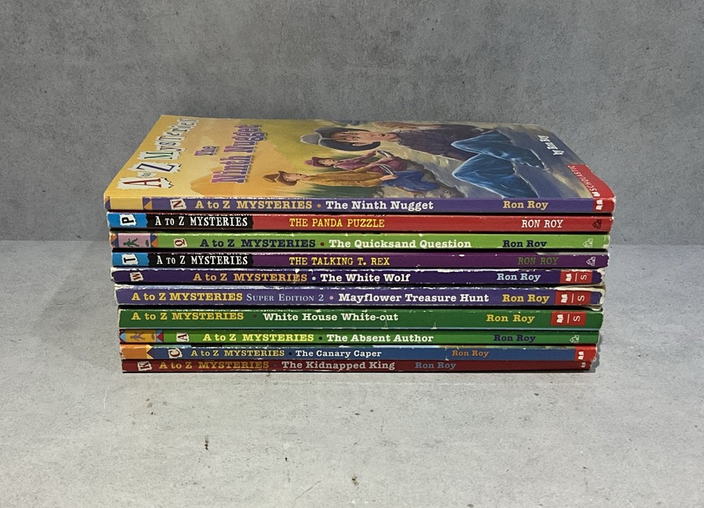 A to Z Mysteries Book Lot of 10 Ron Roy Paperback Chapter Books