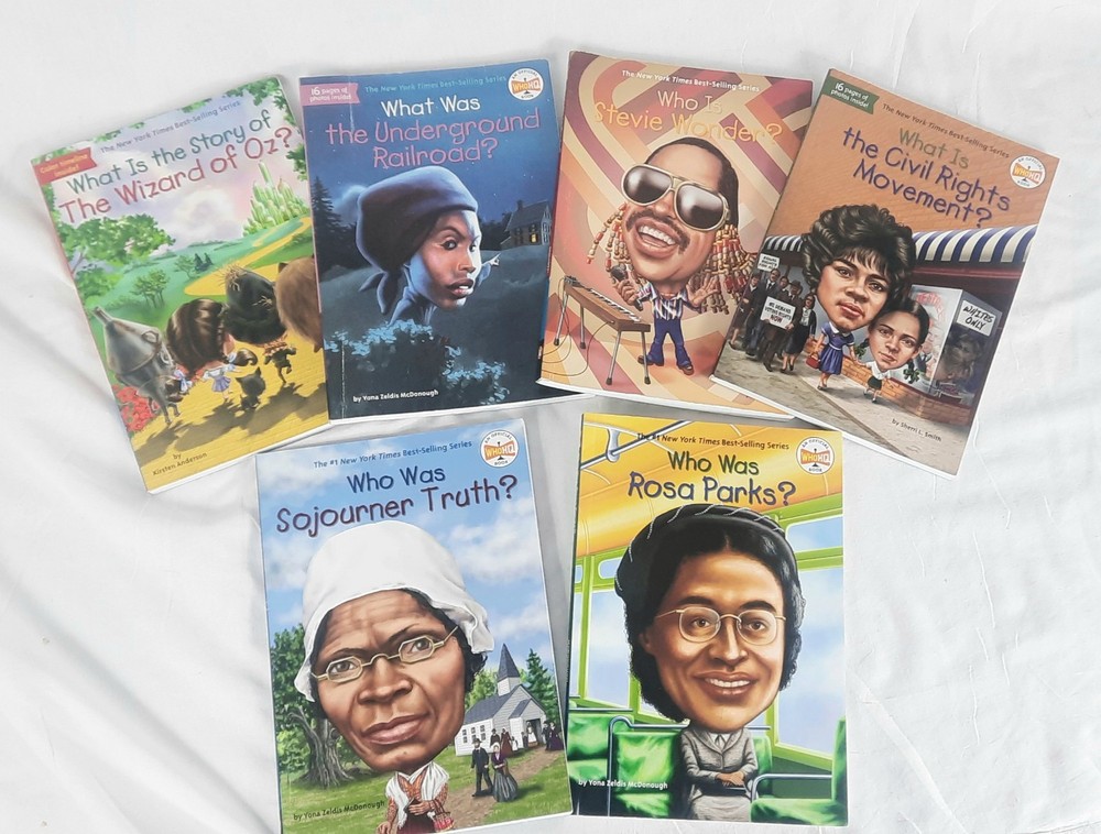 WhoHQ Lot Of 6 Books Black African American History Mix With Wizard Of OZ