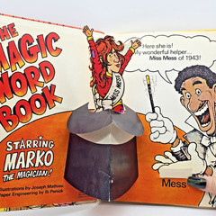 Vintage 1973 The Magic Word Book Pop-Up Electric Company Random House CTW