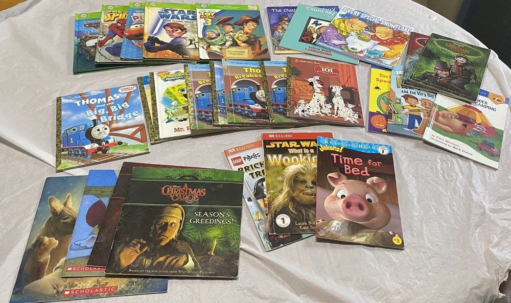 Children’s Books Lot Of 20+ Books Mixed Lot (Scholastic And Golden Books)