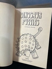 Vintage 1976 Dinosaur Puzzles Activities Barbara Seuling Xerox Education Pub.