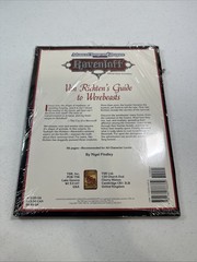 Advanced Dungeons & Dragons D&D 2nd Ed. Ravenloff Guide to Werebeasts 1993 TSR