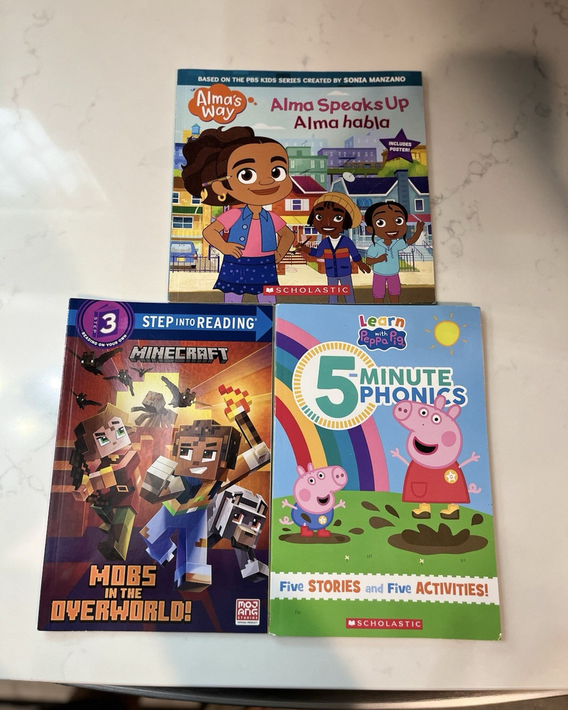 Lot of 3 Kids Books Ages 4-8: Alma’s Way Alma Speaks Up/Alma habla + More