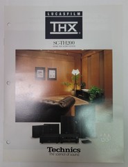 1990’s Technics SC-TH200 Home THX Audio System Brochure Specs Lucasfilm SH-TX200