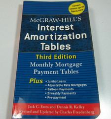 McGraw-Hill’s Interest Amortization Tables (3rd Edition) Book by Estes & Kelley