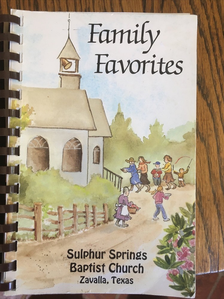 Zavala Texas Sulphur Springs Baptist Church 1990 cookbook 134 Pages