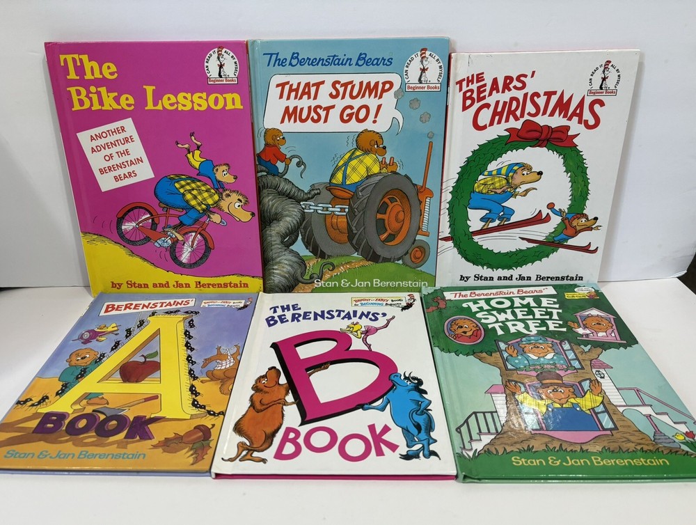 Berenstain Bears Vintage Dr. Seuss Beginner Books 1970’s-1990’s-2000’s Lot Of 6