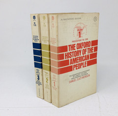 The Oxford History of The American People Vol 1 2 & 3 Samuel Eliot Morison Set